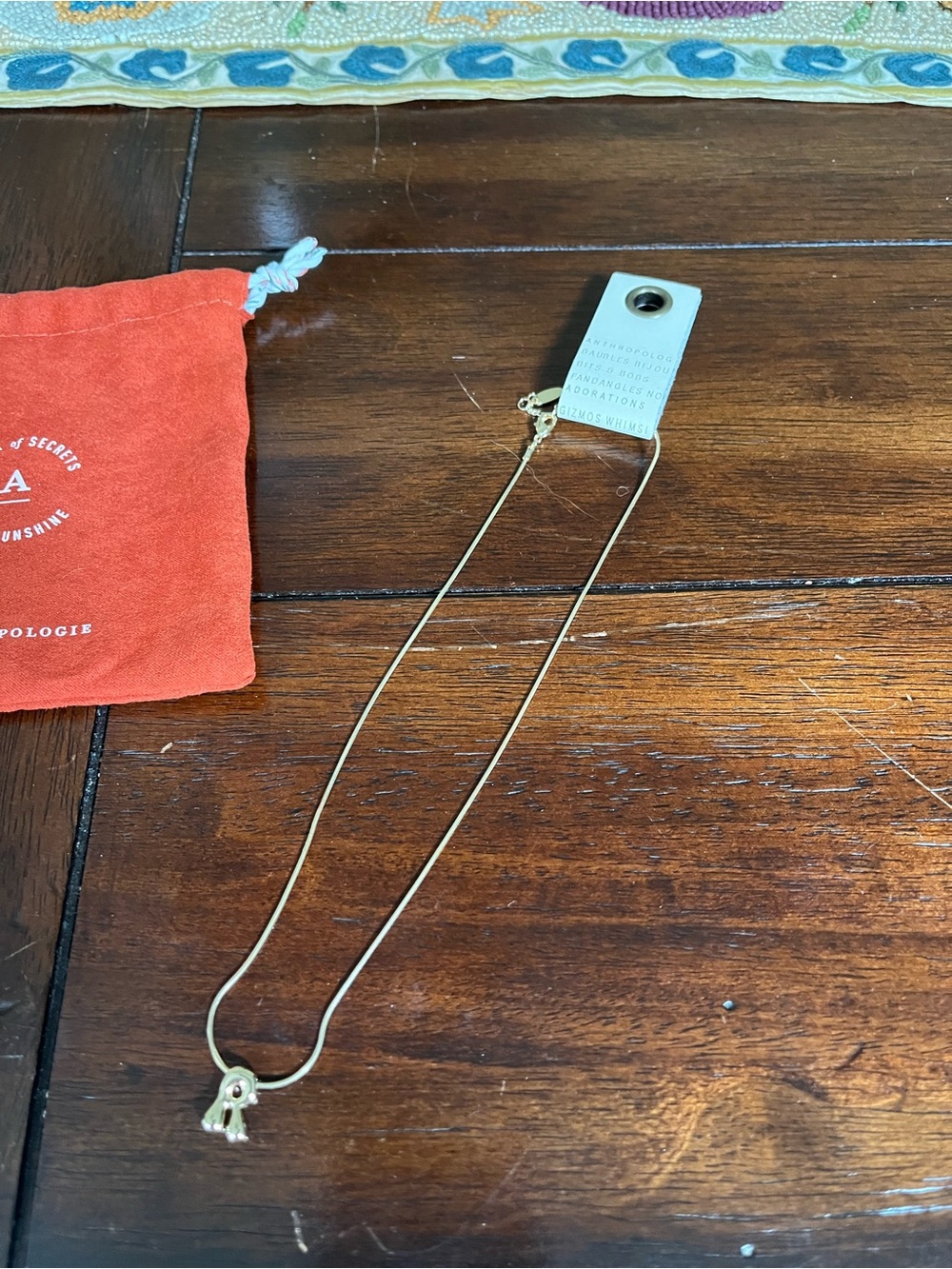 Anthropologie Gold Mini Bubble Initial Necklace with an R Initial